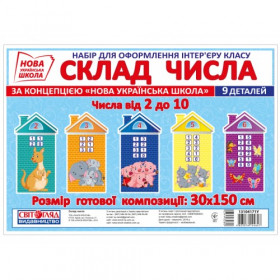 Набір карток Склад числа (Світогляд)