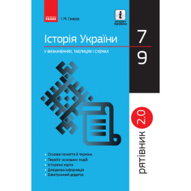 СП Історія України у визн.табл.і схем. 7-9 клас Рятівник 2.0 - Скирда І.М. СП Історія України у визн.табл.і схем. 7-9 клас Рятівник 2.0 - Скирда І.М.