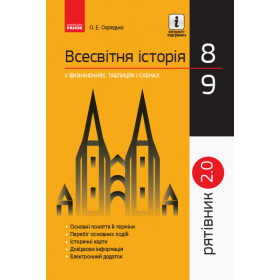 СП Всесв. історія у визн.табл.і схем. 8-9 клас Рятівник 2.0 - Охредько О. Е. СП Всесв. історія у визн.табл.і схем. 8-9 клас Рятівник 2.0 - Охредько О. Е.