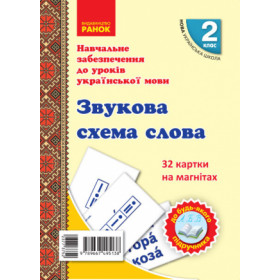 НУШ 2 клас Картки на магнітах. Українська мова. Звукова схема слова до будь-якого підручника - Цепова І.В., Назаренко А. А. НУШ 2 клас Картки на магнітах. Українська мова. Звукова схема слова до будь-якого підручника - Цепова І.В., Назаренко А. А.