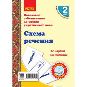 НУШ 2 клас Картки на магнітах. Українська мова. Схема речення до будь-якого підручника - Цепова І.В., Назаренко А. А. НУШ 2 клас Картки на магнітах. Українська мова. Схема речення до будь-якого підручника - Цепова І.В., Назаренко А. А.