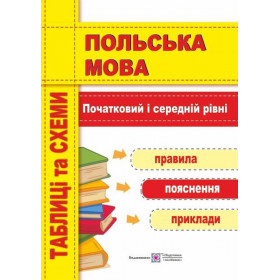 Польська мова. Таблиці та схеми. Початковий і середній рівні - Мастиляк В.