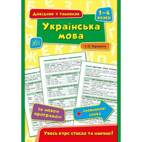 Довідник у таблицях Українська мова 1–4 класи - Таровита І.О.
